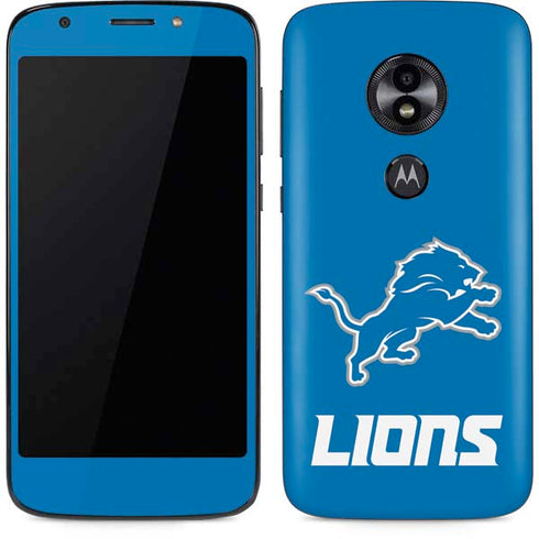 NFL Detroit Lions Distressed Moto E5 Play Skin